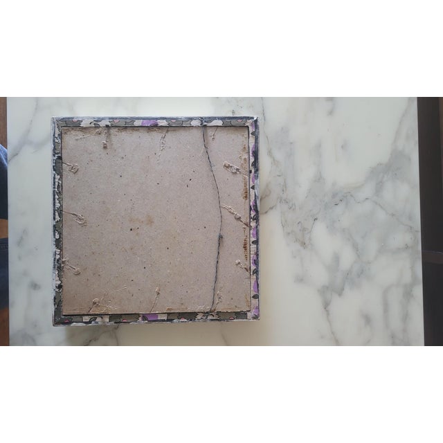 Vintage Frame, Contemporary acrylic painting, titled : "Naive" by Contemporary New York City Artist, Lynn Christian....