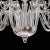 Grand Venetian “Curls” Murano Glass Chandelier in Clear Glass For Sale - Image 6 of 6