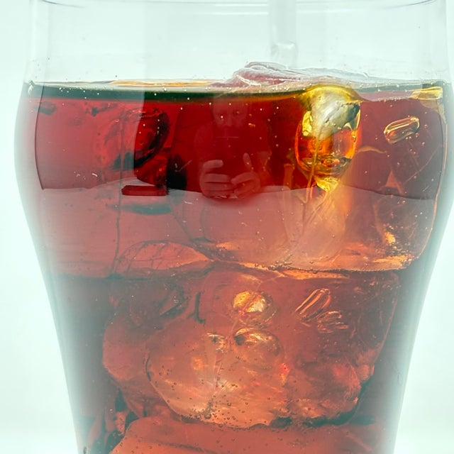 1980s Vintage Faux Iced Cola Drink Prop in Glass Tumbler, Mid-Century Style Display Piece For Sale - Image 5 of 6