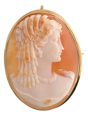 Late 19th Century Fine Shell Cameo Pin/Pendant