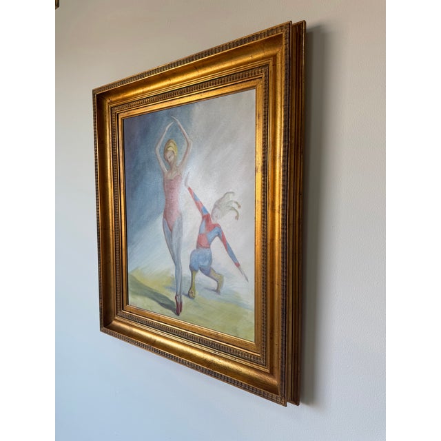 1980’s Jerry F. Stone “Velvet Dancer” Oil on Canvas Painting, Framed For Sale - Image 4 of 12