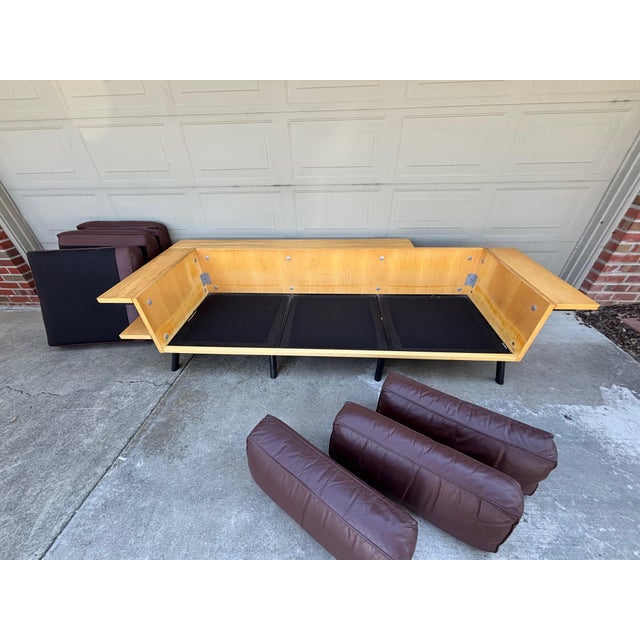 Wood Knoll Studios Salsa Sofa Paul Aferiat Peter Stamberg Leather Vintage Post Modern For Sale - Image 7 of 15