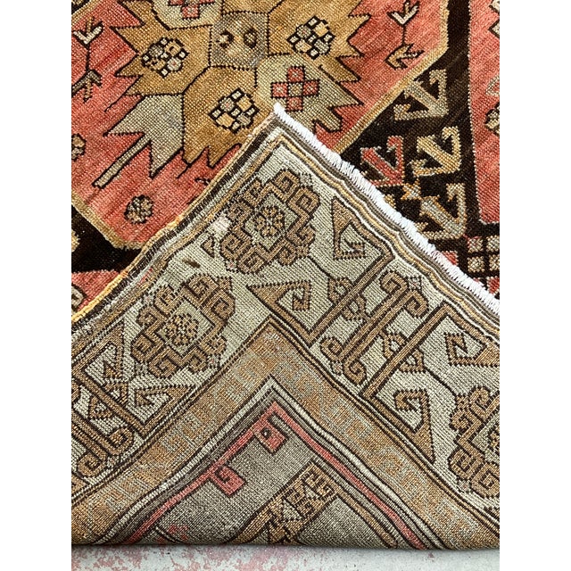 Antique Turkish Geometric Wool Runner 5’3” X 11’10” For Sale In Washington DC - Image 6 of 6