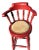 Red chippy distressed Captains barrel back swivel barstools. Very comfortable and sturdy barstools. Sets are covered in...