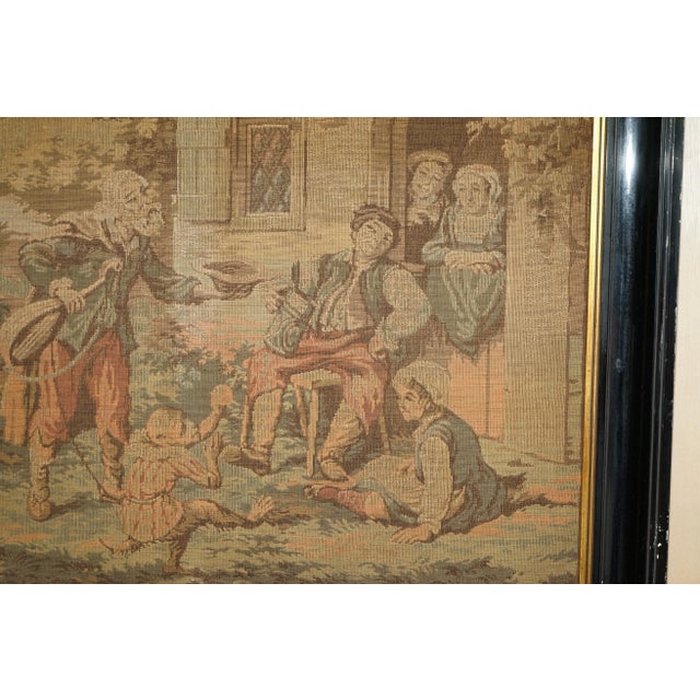 Large French Napoleon III Embroidered Tapestry, 1860s For Sale - Image 9 of 17