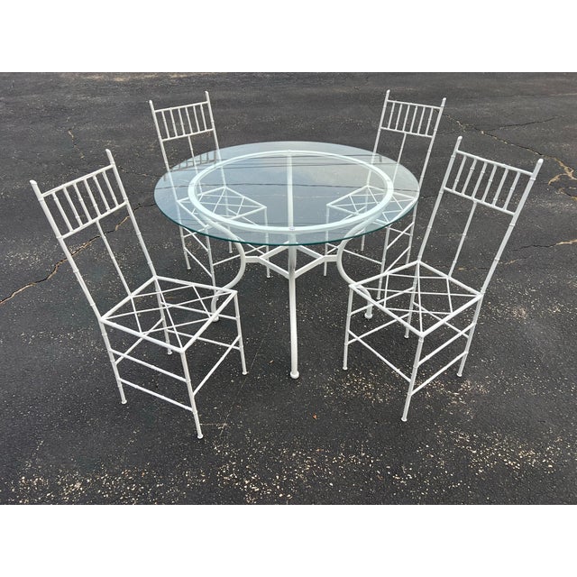 Phyllis Morris Palm Beach Style Bamboo Patio Set For Sale - Image 12 of 12
