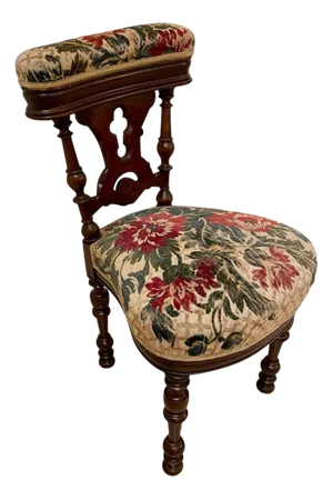 Antique Victorian Oak Side Chair