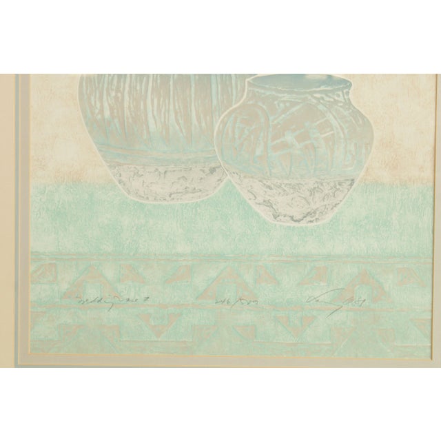 Native American 'Wedding Vase II' Framed Lithograph Print For Sale - Image 11 of 13