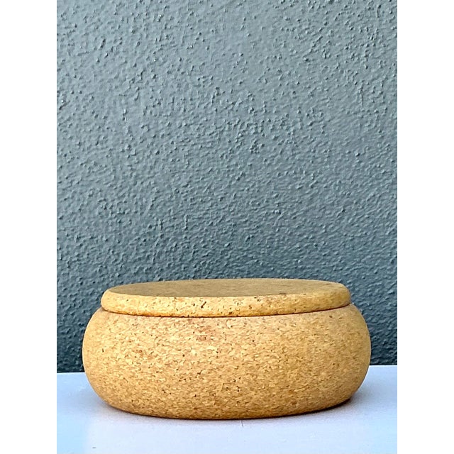 Vintage Cork Lidded Box For Sale In West Palm - Image 6 of 12