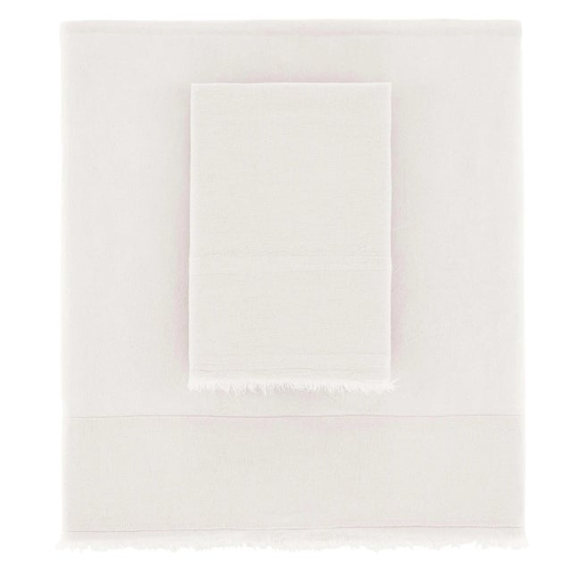 Pine Cone Hill Pine Cone Hill by Annie Selke Faye Linen Dove White Sheet Set, King - 4 Pieces For Sale - Image 4 of 4