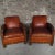 Set of Art Deco Club Chairs in Leather For Sale - Image 8 of 8