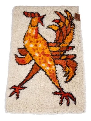 High Pile Kids Collection Wall Rya Rug from EGE Rugs, Denmark, 1970s