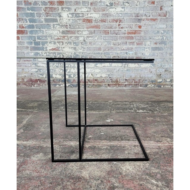 Black Minotti - Black Glass Tavolino - Cube Coffee Table For Sale - Image 8 of 11