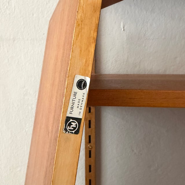 Mid-Century Modern Danish Teak Wall Shelving System by Kai Kristiansen for FM Møbler, 1965 For Sale - Image 4 of 11