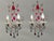 Ruby Red Crystal Beaded Sconces, 1940s, Set of 2 For Sale - Image 14 of 15