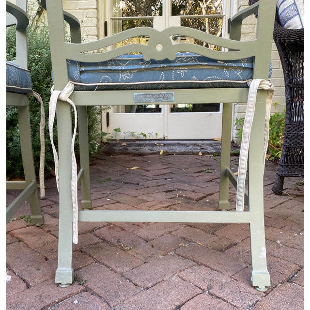McKinnon and Harris Set of 10 McKinnon & Harris Ladder Back Garden Dining Chairs For Sale - Image 4 of 6