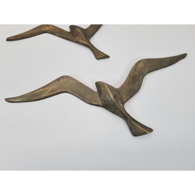 Metal Vintage Norwegian Wall Decorations in Brass, 1960s, Set of 5 For Sale - Image 7 of 9