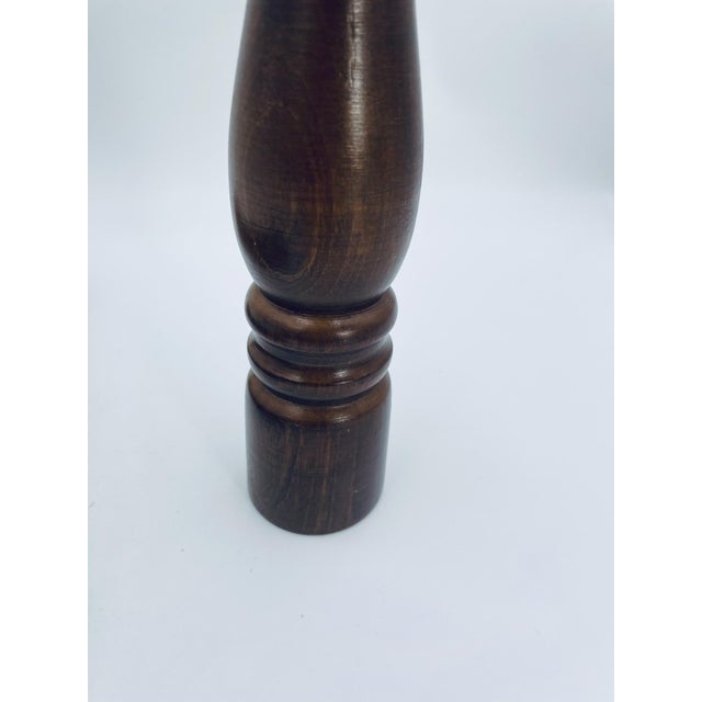 Vintage Wooden Salt and Pepper Mills, 1972, Set of 2 For Sale - Image 6 of 8