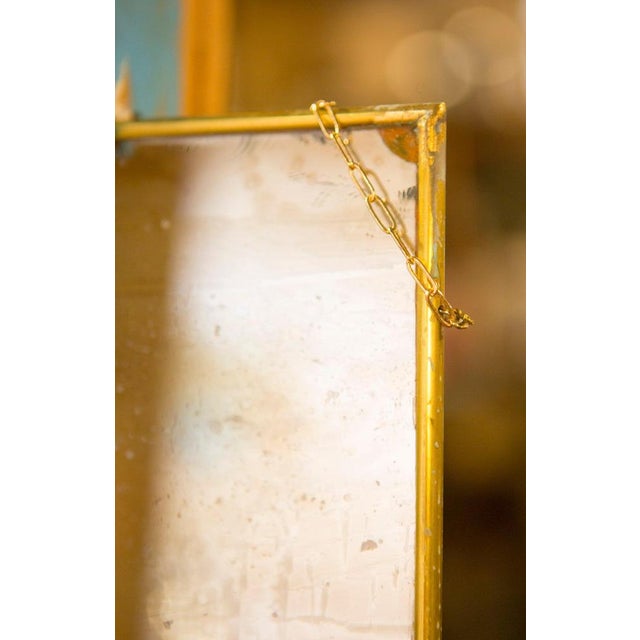 Table part of an entire collection of 500 elements of recovery from ancient herbarium. Silver mirror with completely...