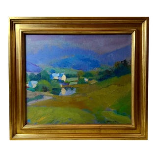 1960s Larry Horowitz Pond in a Fog Oil on Canvas Painting For Sale