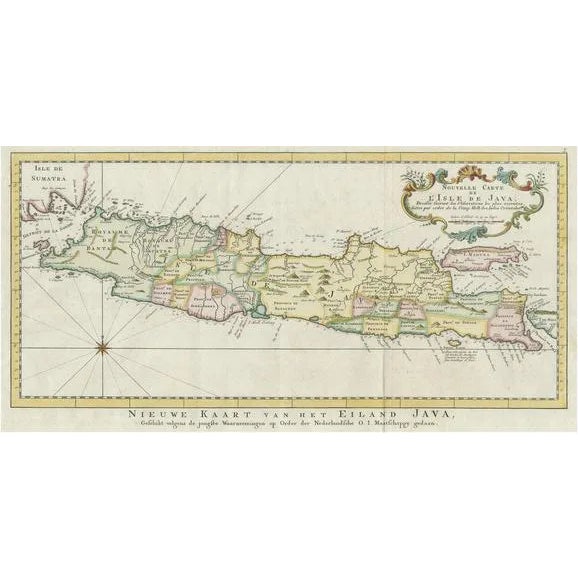 Antique Map of the Island of Java, 1773 For Sale