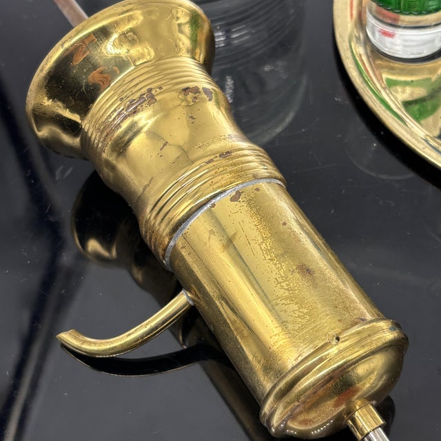 Metal Mid 20th Century Liquor Dispenser With Shot Glasses For Sale - Image 7 of 9