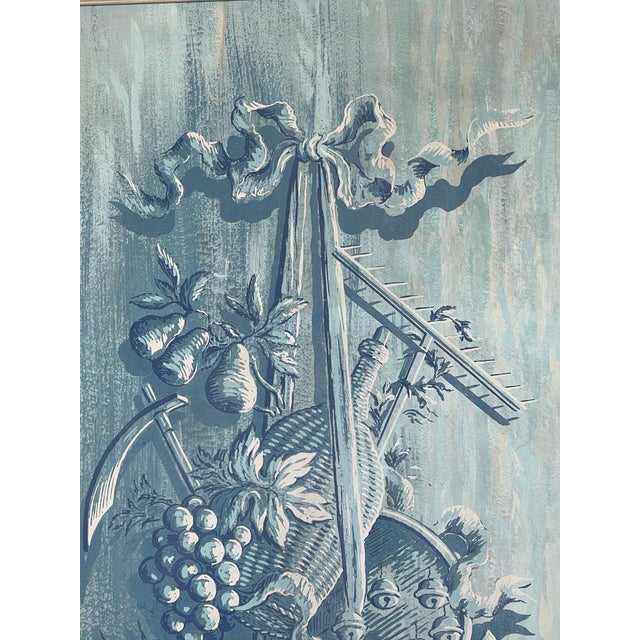 Pair Rare Italian Hand Painted Pastoral Panels, Harvest Time, Duane Perrigo For Sale - Image 4 of 12