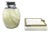 Mid-Century Modern Italian Onyx Smoking Set with Table Lighter and Ashtray, 1960s For Sale