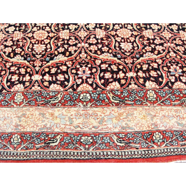 Antique Persian Tehran Carpet For Sale - Image 9 of 9