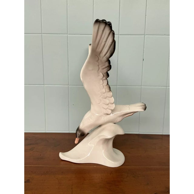 Decorative Seagull Statue in Porcelain from Royal Dux, Former Czechoslovakia, 1960s For Sale - Image 15 of 18