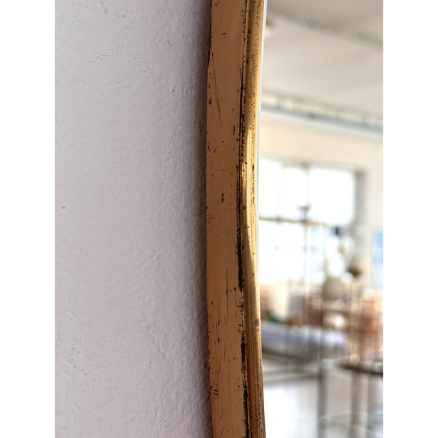Large Italian Wall Mirror with Original Brass Frame, 1970s For Sale - Image 9 of 18