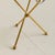 Metal Spanish Brass + Silverplate Tripod Tray Table, 1960s For Sale - Image 7 of 9