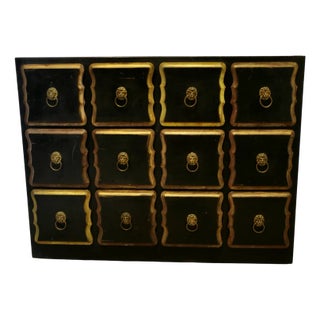 Black and Gold Haberdashery, 1930s For Sale