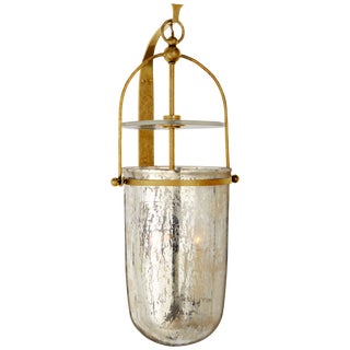 Chapman & Myers for Visual Comfort Signature Lorford Medium Sconce in Gilded Iron with Antiqued Mercury Glass For Sale
