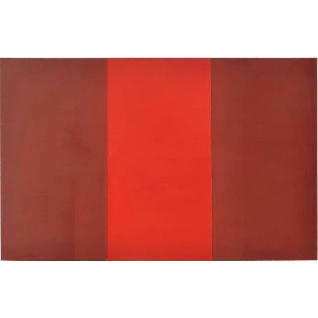 Acrylic on paper titled "Schwindle" or "Deception" 1986. His minimalist approach to monochrome objects and colors are rare...