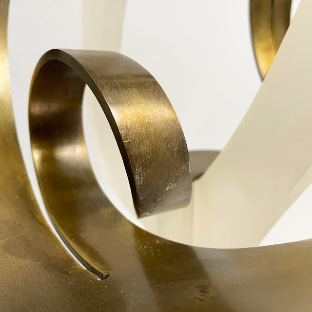 Cesar Doméla, Dutch Modern Sculpture, 1970s, Acrylic Glass and Brass For Sale - Image 12 of 18