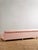 Modern Linen Willoughby Grand Sofa: 3 Cushion Wilcox in Petal Pink, With Wooden Foot Casters For Sale - Image 3 of 9