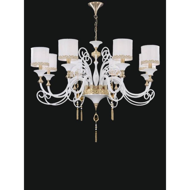 Collection Dubai Chandelier in Metal and Crystal by Jago For Sale - Image 6 of 7