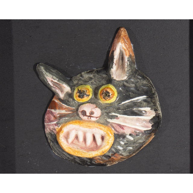 1970s 1970s Ceramic Tile of a Cat by Mark Bulwinkle For Sale - Image 5 of 7