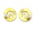 Contemporary Chanel Vintage Gold Plated CC Round Cutout Clip on Earrings - 2 Pieces For Sale - Image 3 of 3