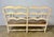 French Provincial Style Bench W/ Rush Seat & Leather Cushion For Sale - Image 11 of 16