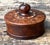Mid 20th Century Vintage Round Wood Inlay Trinket Box For Sale - Image 5 of 15