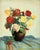 Still life of roses is an artwork of mid-20th made by an unknown artist. Oil on canvas, monogrammed H.v.D. and dated...