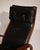 Chairs in Wengé Plywood and Black Leather by Yngve Ekström for Swedese, 1970s, Set of 2 For Sale - Image 12 of 16
