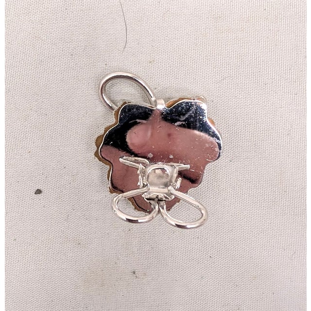 Silver Vintage 1950s Signed Napier Rhodium Plated Clear & Frosted Glass Leaf Clip Earrings-2 Pieces For Sale - Image 8 of 8