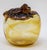 Amber Amber Glass Apple Murano Blown Art Glass Paperweight Sculpture For Sale - Image 8 of 10