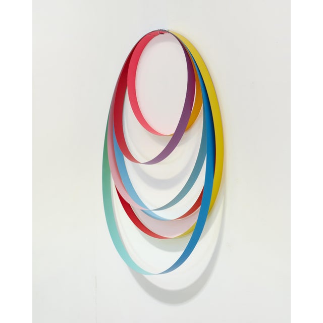 Contemporary Abstract Steel and Spray Paint "Ode Ii" by Tom Henderson For Sale - Image 6 of 6