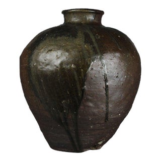 Antique Japanese Storage Jar For Sale