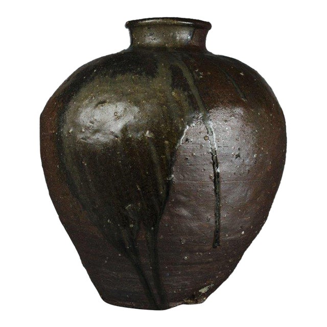 Antique Japanese Storage Jar For Sale