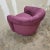 Preview Furniture Postmodern Burgundy Wide Whale Swivel Chair For Sale - Image 10 of 12